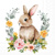 CUTE EASTER RABBIT 33x33, Ambiente