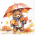 UMBRELLA BEAR 33x33, Ambiente