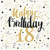 GOLD BIRTHDAY 18 40x40/50 Airlaid, PAW 