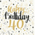 GOLD BIRTHDAY 40 40x40/50 Airlaid, PAW 