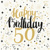 GOLD BIRTHDAY 50 40x40/50 Airlaid, PAW 