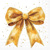 FANCY BOW gold/white 33x33, Ambiente