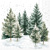 WISPERING PINES  33x33, Ambiente
