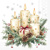 CANDLES AND GIFT white 33x33, Ambiente