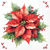 FESTIVE POINSETTIA white 33x33,  Ambiente
