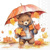 UMBRELLA BEAR 25x25, Ambiente