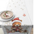 TEDDY´S GIFT white 70x85  - vianočná zástera, Ambiente